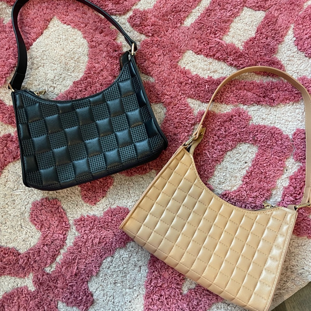 Black and tan shoulder bag bundle